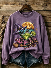 Women's Midnight Margaritas Print Casual Sweatshirt